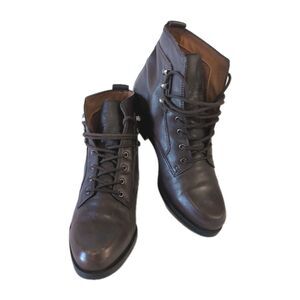 Enzo Angiolini Brown Ankle Boots genuine leather